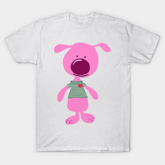 The Cutest Pink Dog Ever! | Cherie's Art (c)2021 T-Shirt by CheriesArt